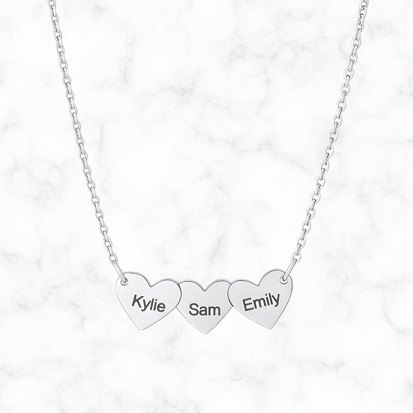 Gepersonaliseerde hartjes naamketting