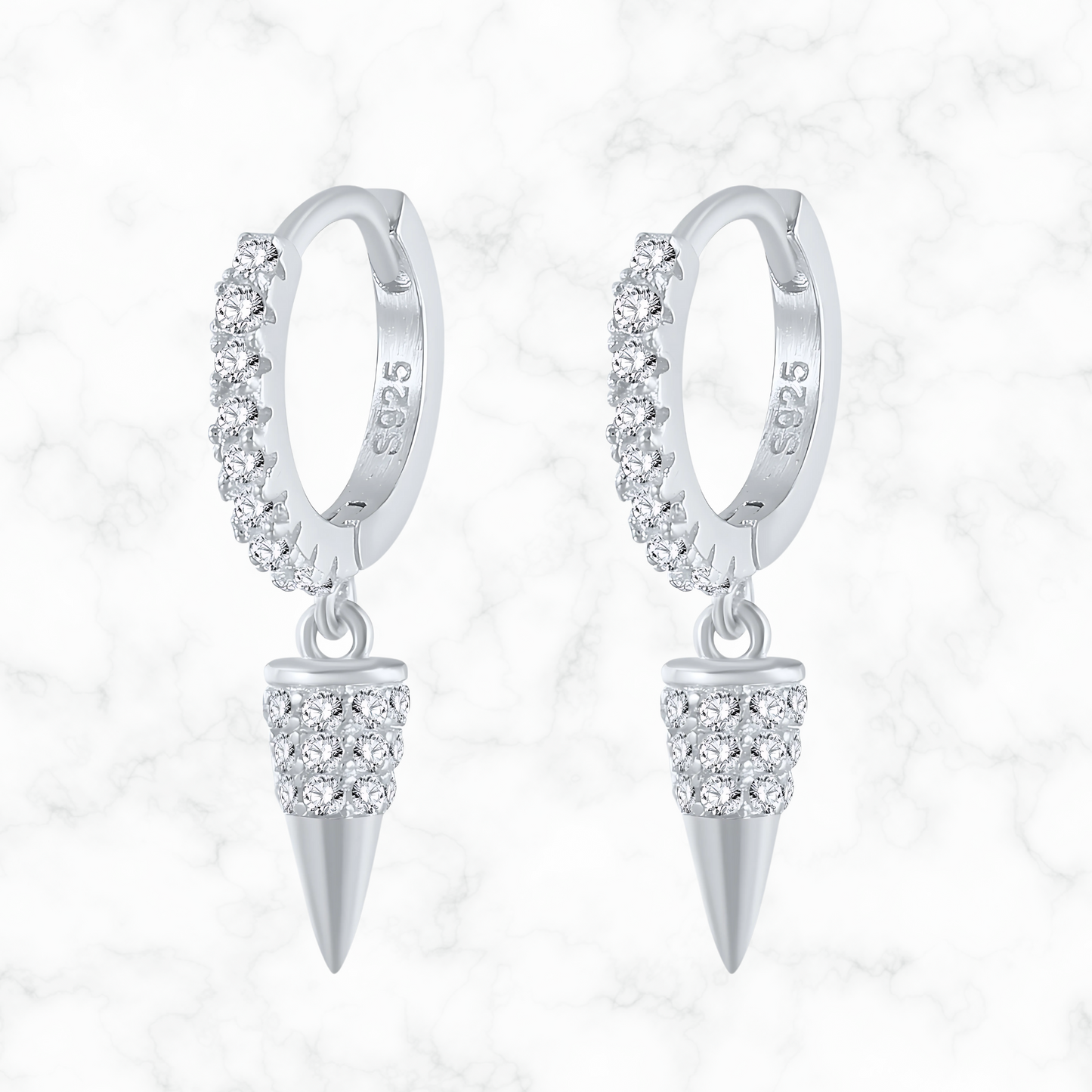 Diamand oorbellen