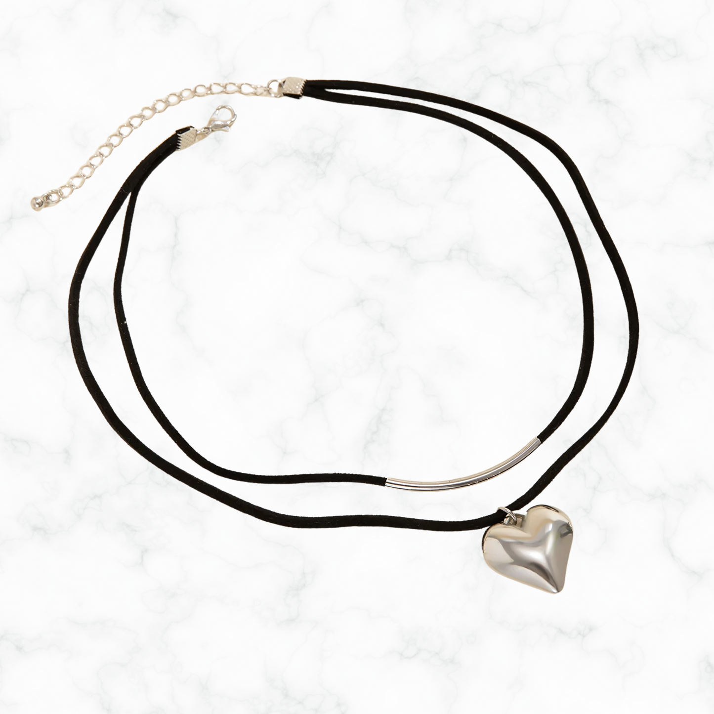 Luxe hartjes choker