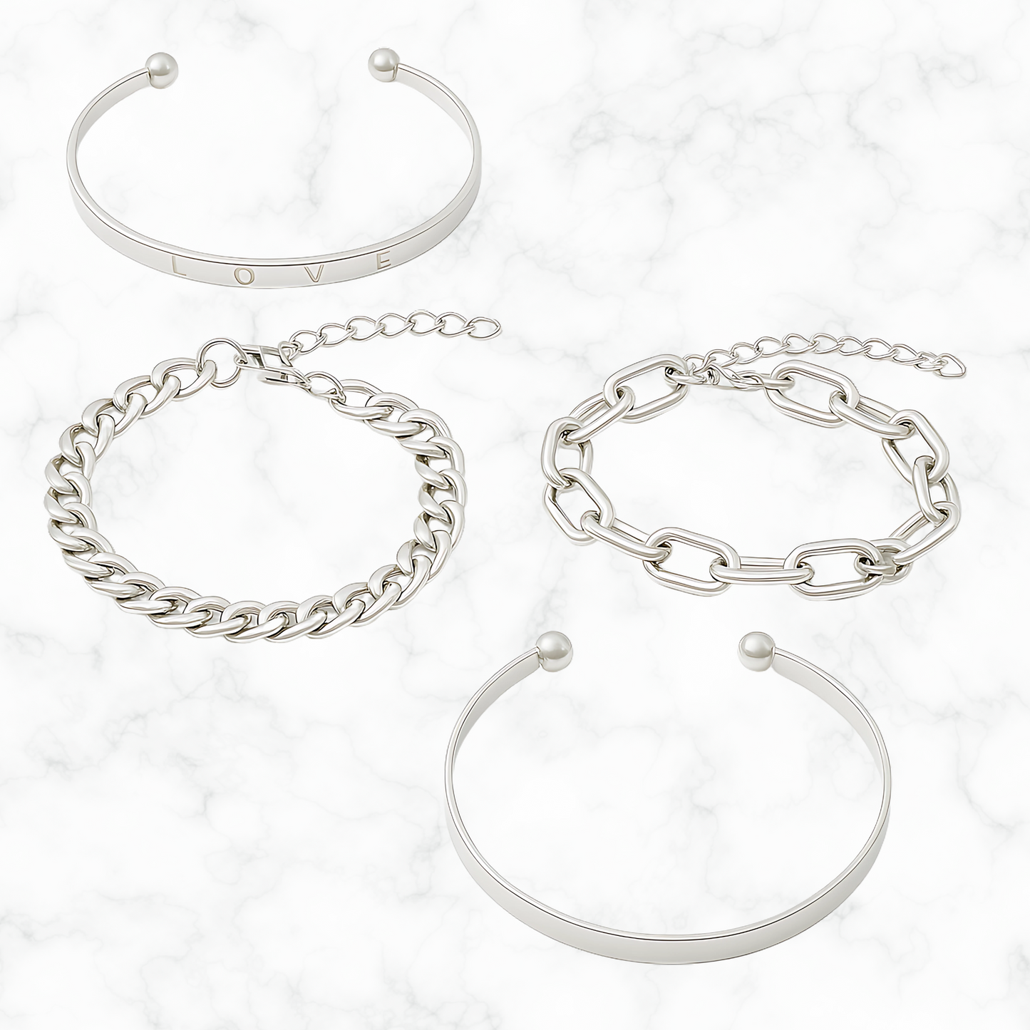 Minimalistische armbandenset