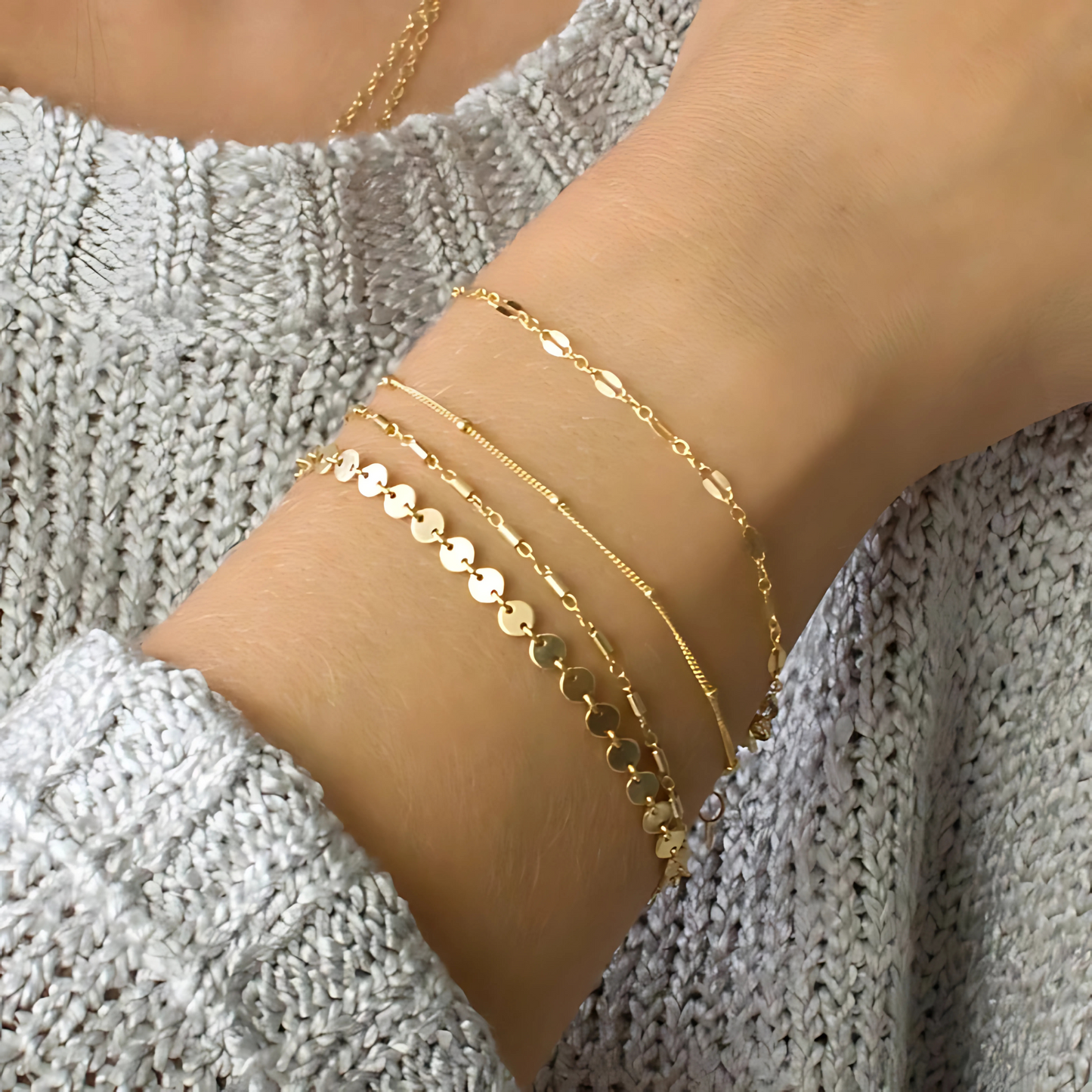 4-delige armbandenset