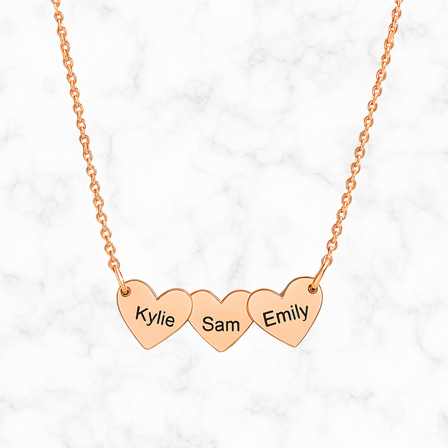 Gepersonaliseerde hartjes naamketting