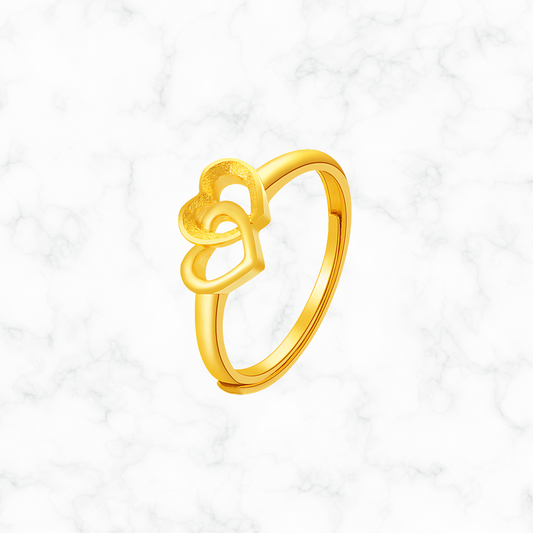 Verstelbare gouden ring