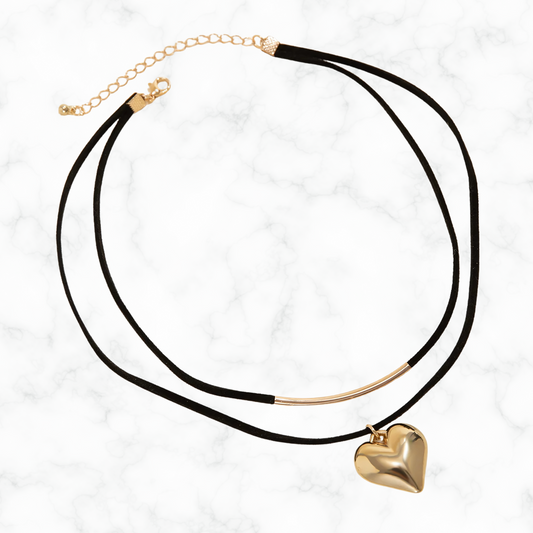 Luxe hartjes choker