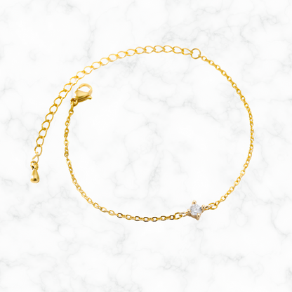 Armband met diamand steentje