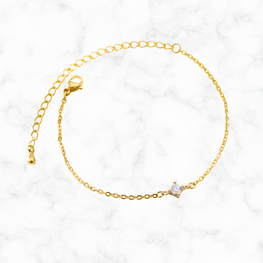 Armband met diamand steentje