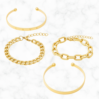 Minimalistische armbandenset