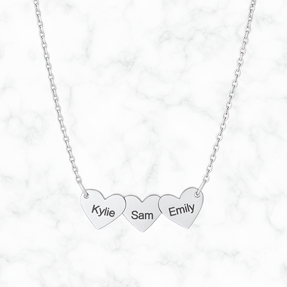 Gepersonaliseerde hartjes naamketting