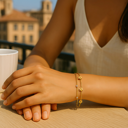 Diamant klaver armband
