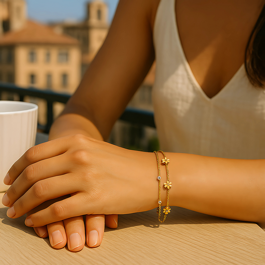Diamant klaver armband