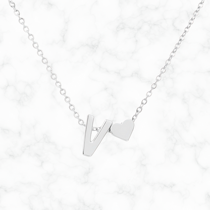 Initiaal/hartje ketting