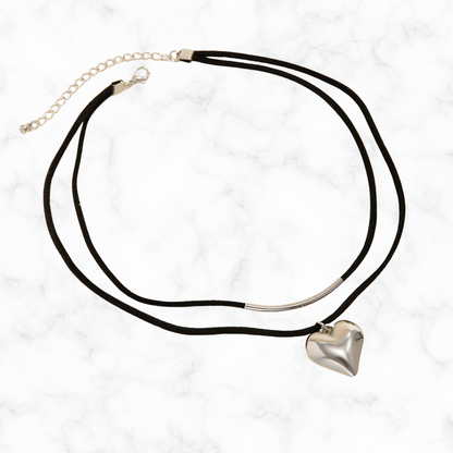 Luxe hartjes choker