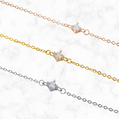 Armband met diamand steentje