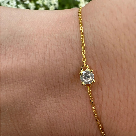 Armband met diamand steentje