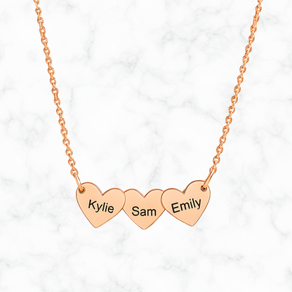 Gepersonaliseerde hartjes naamketting