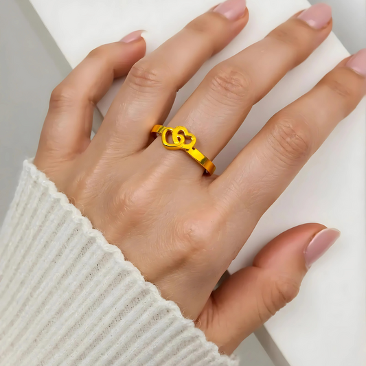 Verstelbare gouden ring